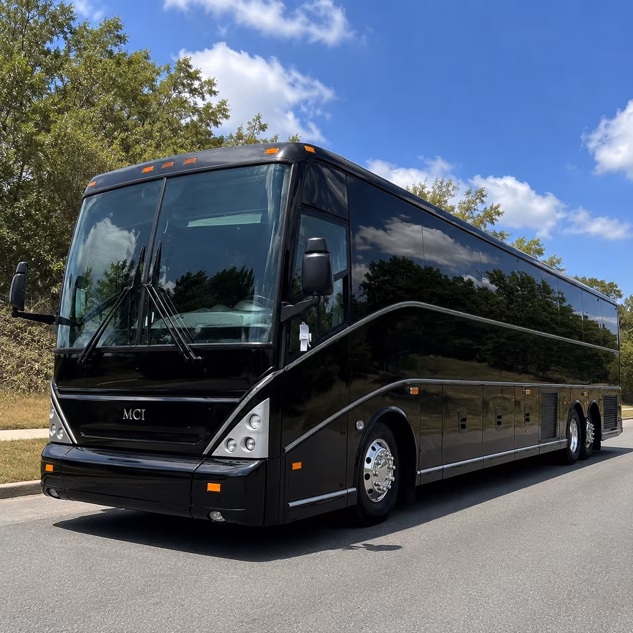folsom charter bus rental exterior