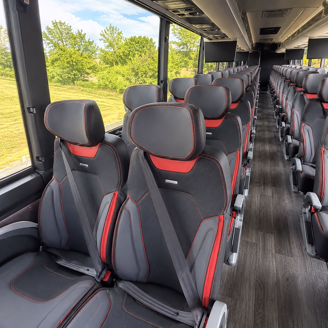 these buses come with the amenities your corporate group needs