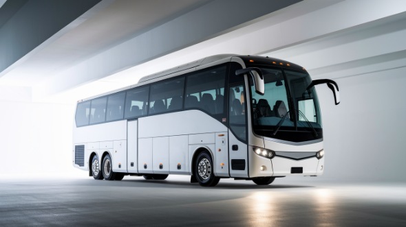 56 passenger charter bus exterior