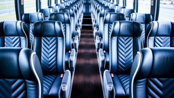 56 passenger charter bus inside sacramento